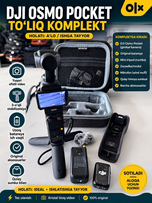 Dji osmo pocet 3 creator combo