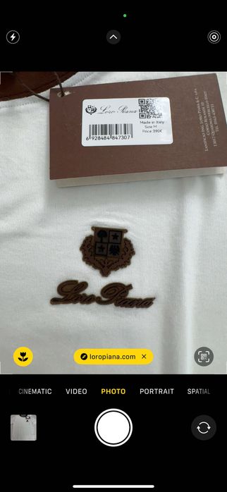 Loro Piana-Автентична чисто нова дамска тениска М размер