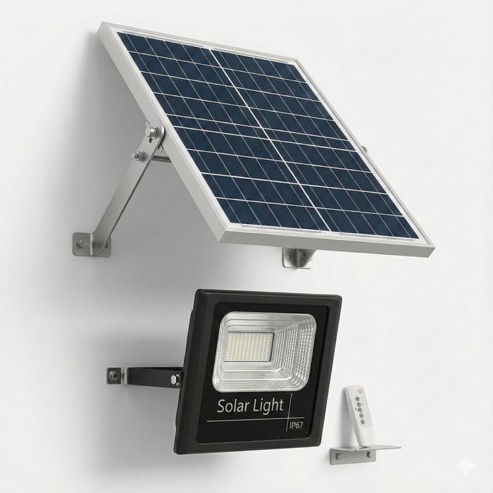 Lampa Solara Jortan 500W cu Panou solar si Telecomanda !!!
