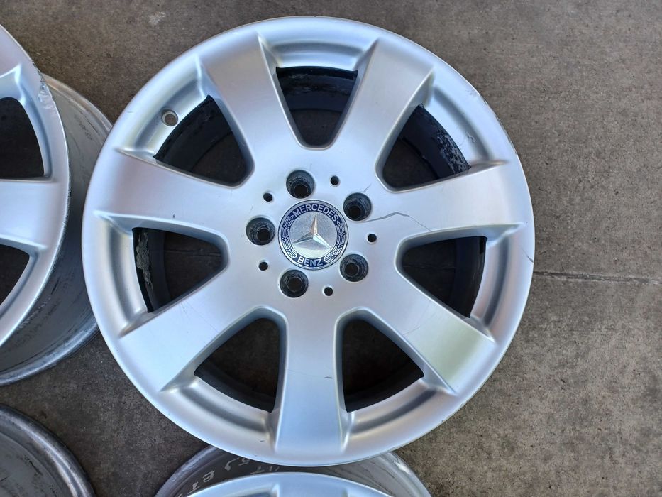 4 бр. оригинални алуминиеви джанти Mercedes 17'' 5x112  ET56, 7,5J