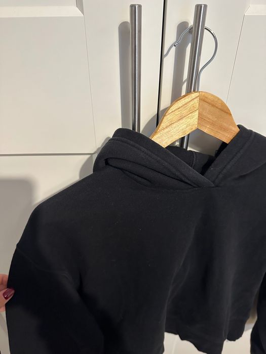 Hanorac scurt, negru, S, Zara, fleece, femei