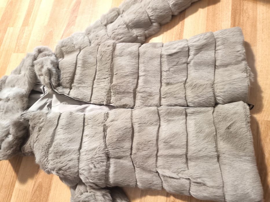 Geaca de blana naturala iepure  S