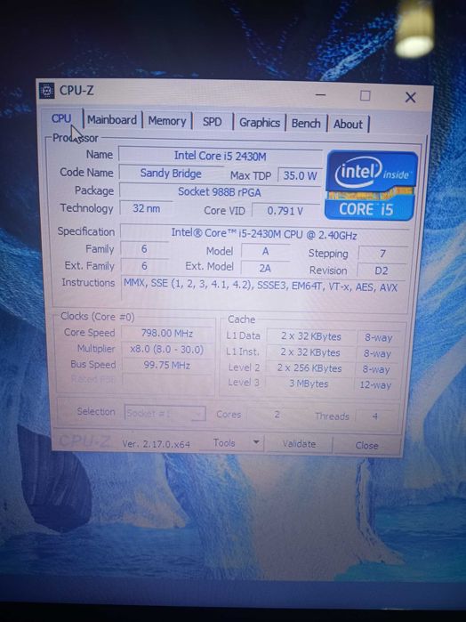 Лаптоп HP Pavilion G6 (i5-2430M, 6 GB DDR3, 1000GB HDD)