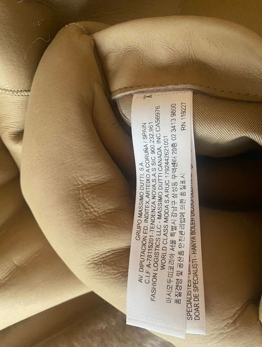 Haină Massimo Dutti, blana oaie, masura S, croiala oversized