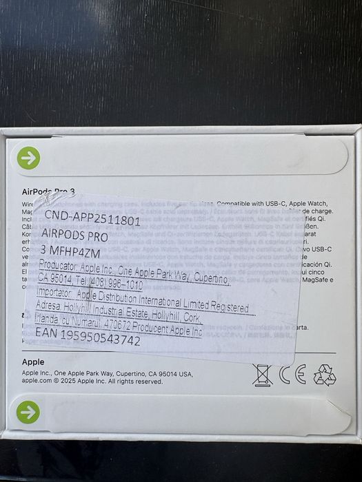 Casti APPLE airpods PRO 3