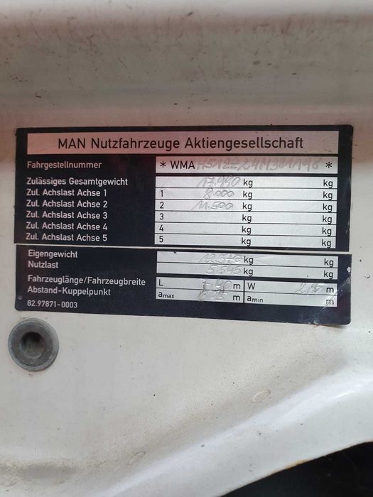 MAN TGA 18310 4x4 - Autoblocant