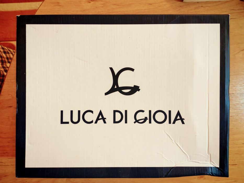 Adidasi piele alba unisex Luca di Gioia 40
