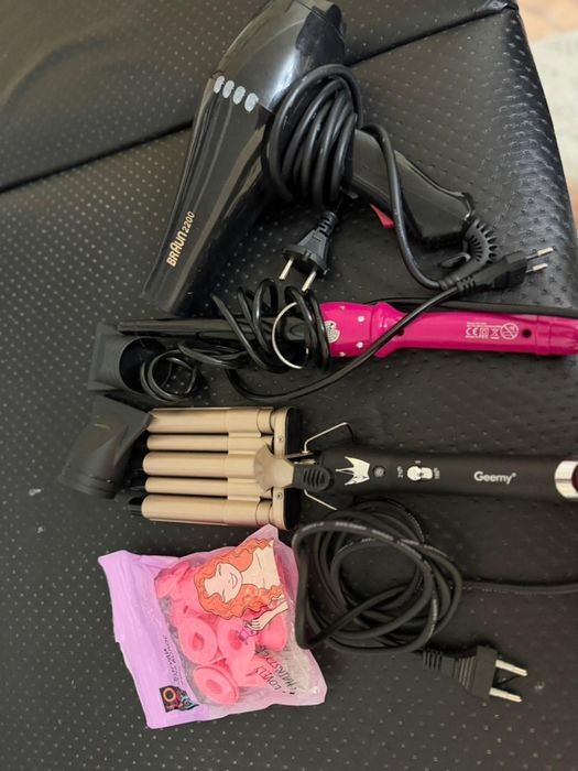 Плойка , фен , тройная плойка и бигуди