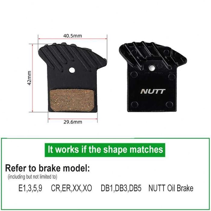 Placute frana semi metalice NUTT pentru bicicleta trotineta electrica
