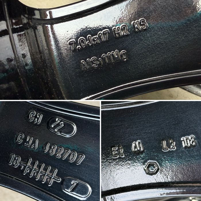 4бр. КАТО НОВИ 17” Джанти 5х108 “BORBET F” за -PEUGEOT/CITROEN/RENAULT/FORD/VOLVO- 7Jx17H2, ET40