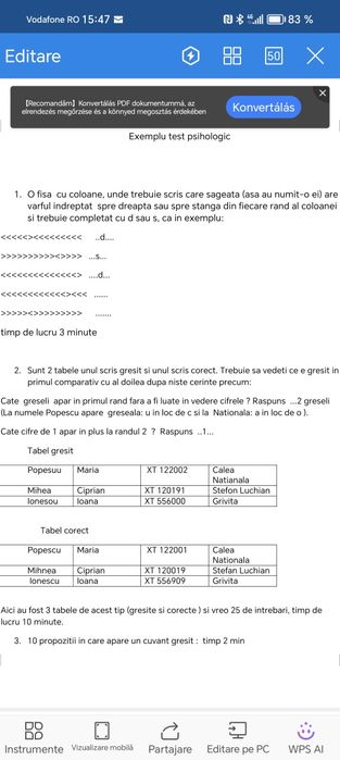 Teste psihologice ANP MAI 2025 școală militara Târgu ocna