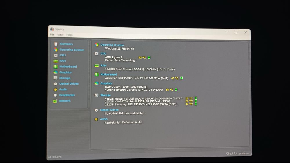 PC gaming – Ryzen 5 4500 + GTX 1070 8GB + 16GB RAM