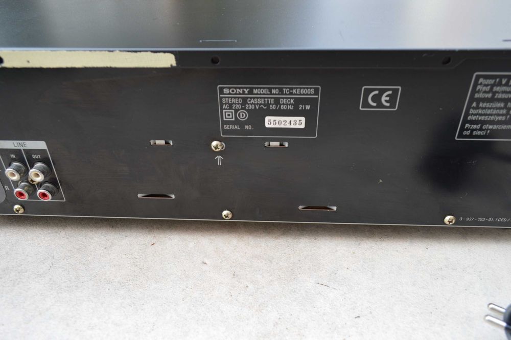 Deck Sony TC KE 600 S