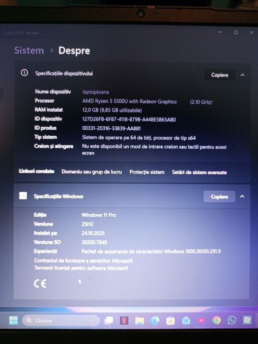 Schimb ! Laptop și telefon fără defecte.