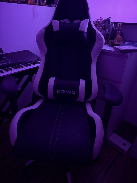 scaun gaming kring v racer suport lombar spuma turnata