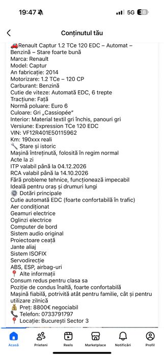 Renault captur Automat