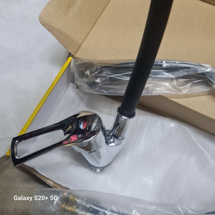 Baterie chiuvete neagra, aliaj zinc+ABS