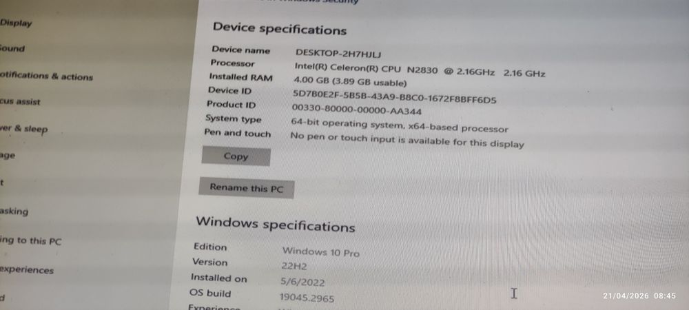 Intel Nuc ssd 120(schimb)