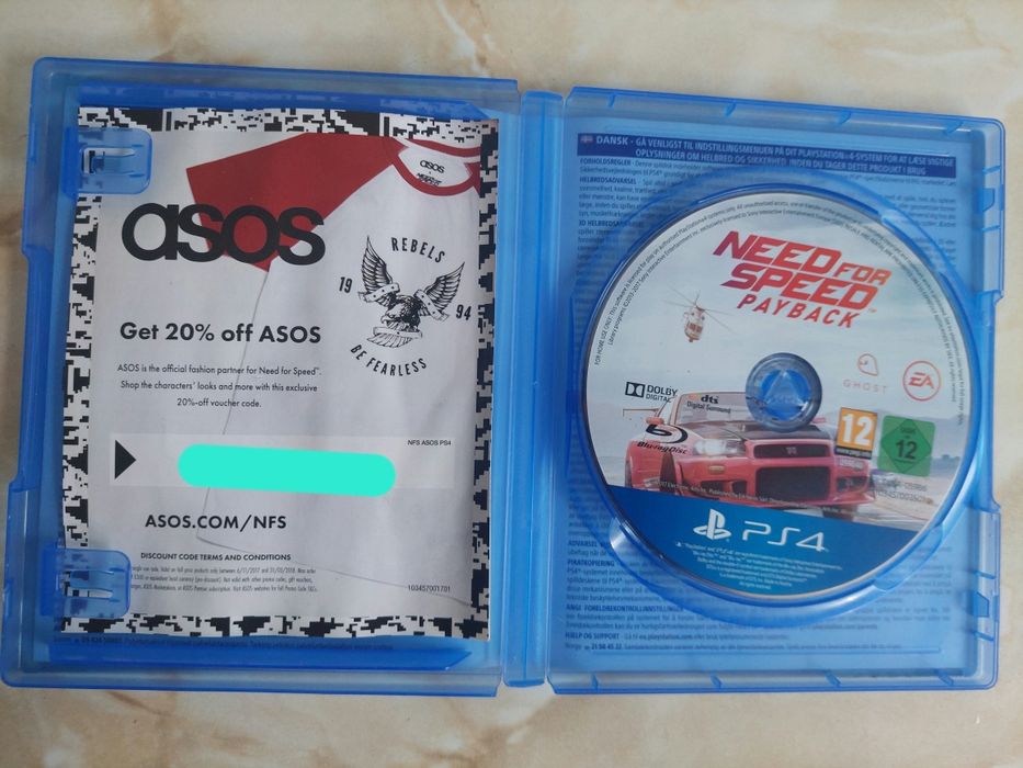 [PS4/PS5] Vând NFS Payback original pentru PlayStation 4 și 5 //poze reale