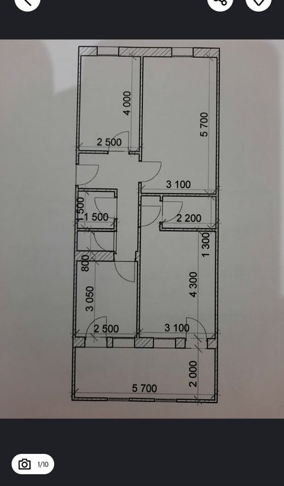 Ижарага 2хонали 4этаж  КБШ  исык совук сув бор  шкаф палас бор ремонт