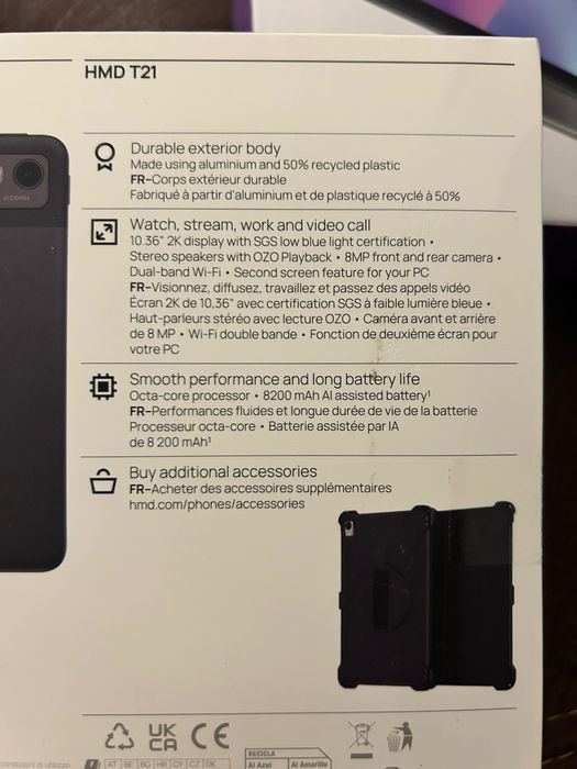 Tableta HMD T21 10.4 inch 64GB 4GB RAM 4G Black Steel