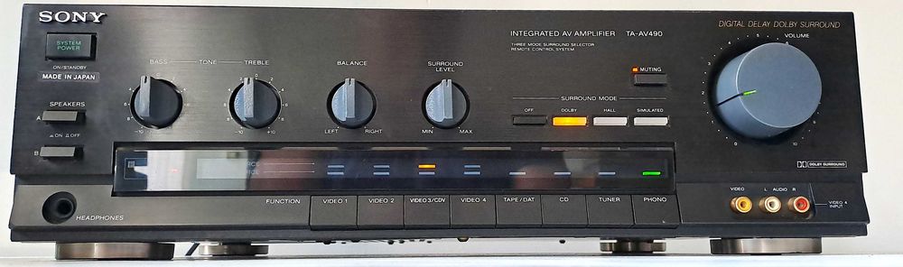 Amplificator Sony TA-AV490 – Stereo 2x85W – Consum 190W – Japan
