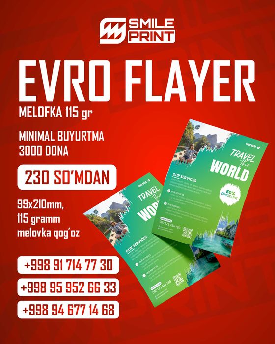 Flayer / Флаер / ishlab chiqaramiz