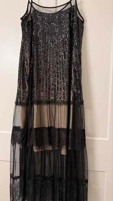 Рокля Twinset  черни пайети