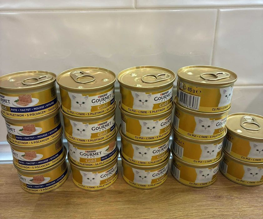 котешка храна пастет Gourmet Gold Paté 18 бр. с пиле и 15 бр. с пуйка