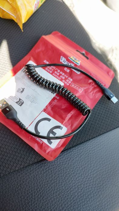 Cablu usb C flexibil negru