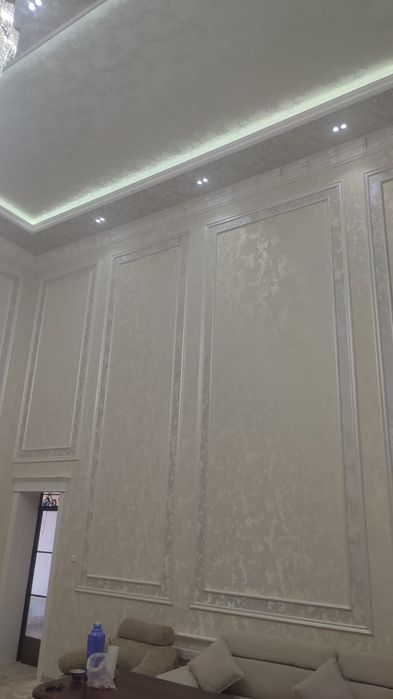 Левкас покраска штукатурка