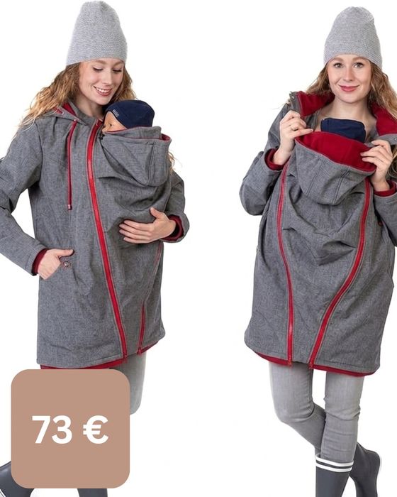 Преходни пролетно-есенни якета за бременни и бебеносене xs s m l 2xl