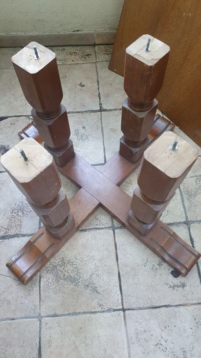 Masa lemn natur 6 laturi