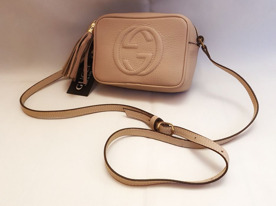 Poşetă piele naturală roz prăfuit