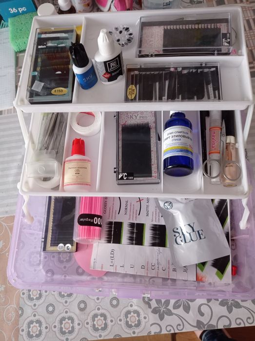 Материалы для наращивание ресниц.