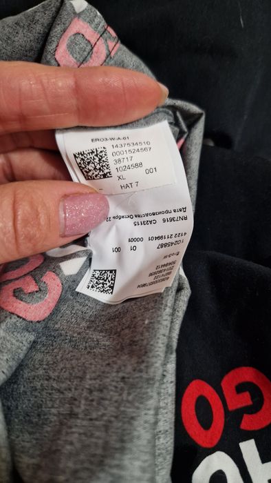 Мъжка риза Hugo с принт на лого