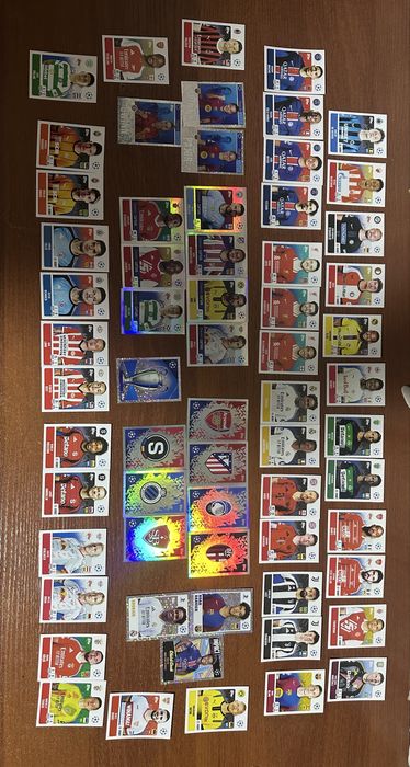 Карточки футболистов 65 штук (стикеры) Лига чемпионов 2024/2025 Topps