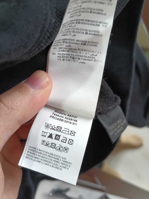 Pulover Love Versace triple heart embroidered logo sweatshirt Size L