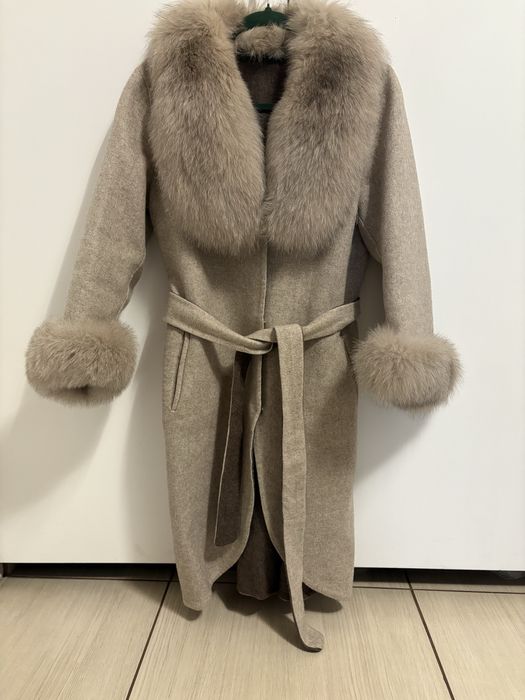 Palton alpaca si vulpe M