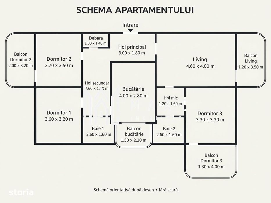 Apartament 4 camere de vânzare | Sibiu, Turnișor | 83 mp