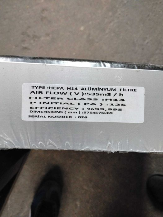 Filtru de Aluminium Hepa H14