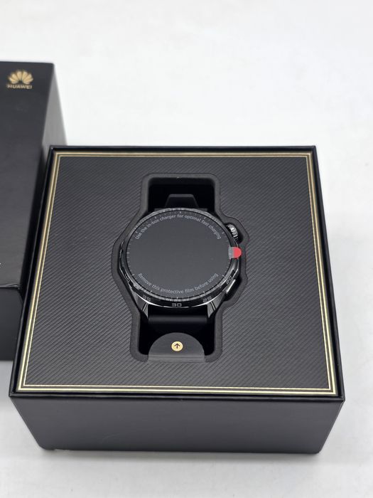 Smartwatch HUAWEI Watch GT 6, 46mm, GPS, Android/iOS, Black Fluoroelastomer Strap, NOU, doar desigilat