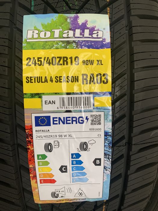 Нови всесезонни ROTALLA RA03 245/40R19 98Y XL БОРД 2454019