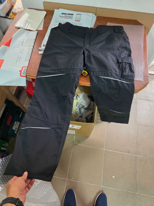 Pantaloni de lucru pentru dama, Kübler Workwear, Gri închis, Talie elastică, Marimea 54