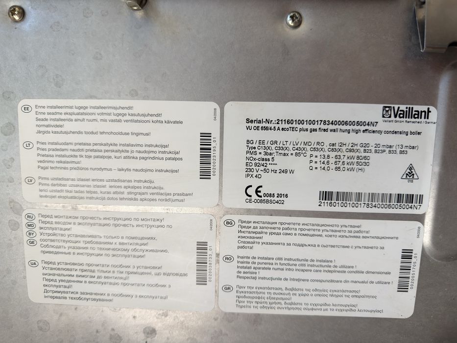 Vanzare centrala Vaillant 65kw