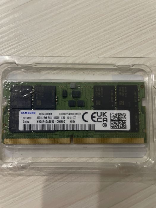 Ddr5 sodimm 32gb 5600 частота 4 шт в наличии