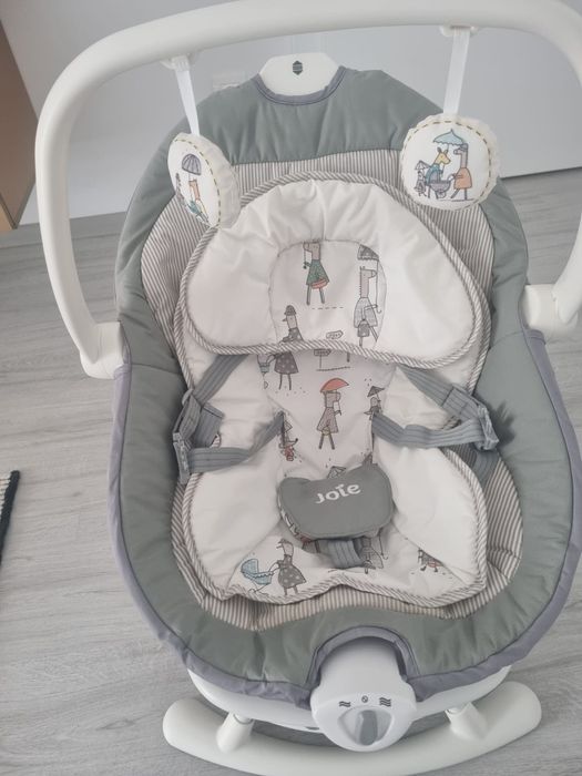 Leagan si balansoar rotativ pentru bebelusi Joie Sansa 2 in 1 Portrait