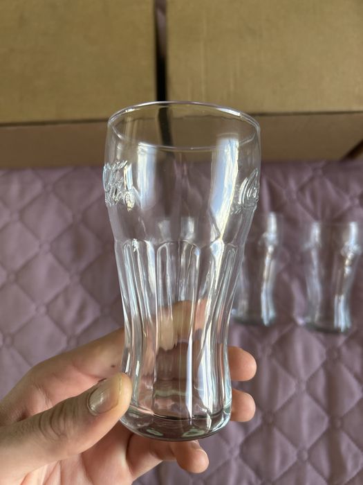 Ретро стъклени чаши Coca-Cola 200 ml – комплект 6 бр.