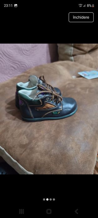 Pantofi baieti noi din piele 23