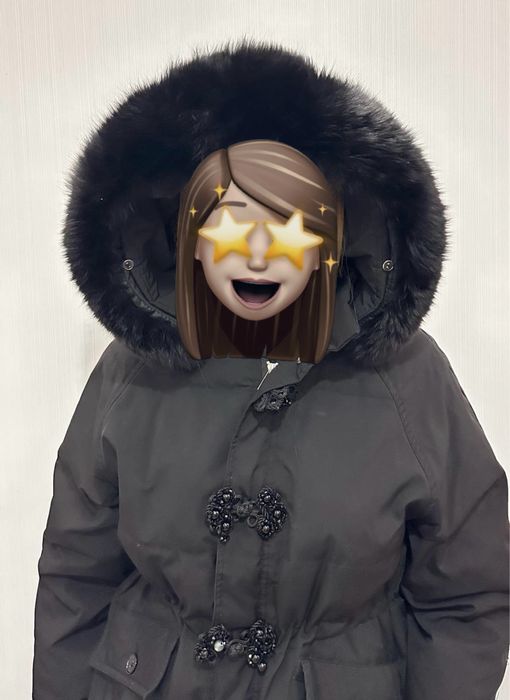 Дамско яке с естествен косъм - размер М